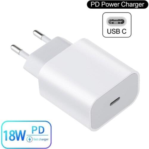 18W USB C Charger Quick Charge 3.0 QC3.0 PD Power Adapter USB-C Type C Fast USB Charger For iPhone 12 11 Pro Max XS XR X Macbook