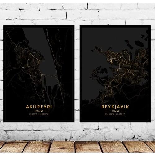 Akureyri Reykjavik Iceland Poster