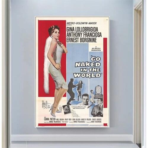 CP1071 Go Naked in the World Classic Hot Movie Print Silk Fabric Poster Indoor Wall Art Decor Gift