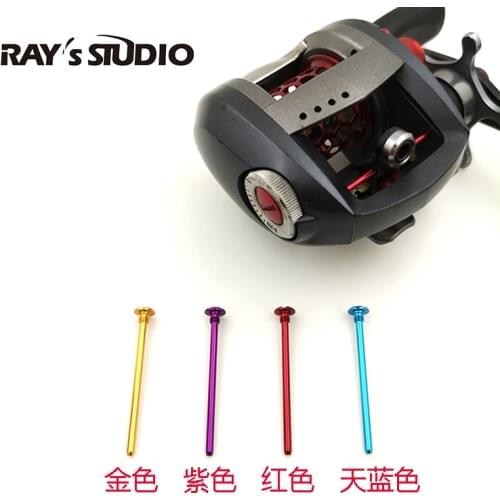 DIY colorful level wind shaft screw on the reels from Daiwa