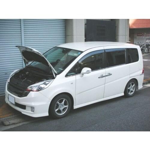 For 2005-2009 Honda Step wgn RG2 Mini Van Front Hood Bonnet Gas Struts Lift Support Shock Damper Carbon Fiber