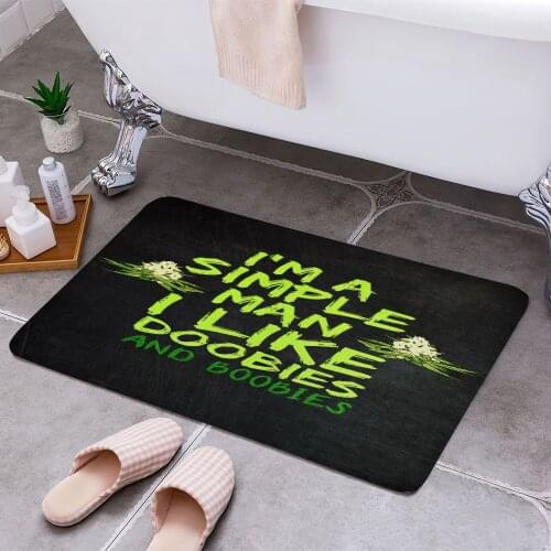 Doobies and Boobies 3D Print Doormats Rectangle Non-Slip DoorMat Bedroom Kitchen Entrance Print Door rugs Dropshipping