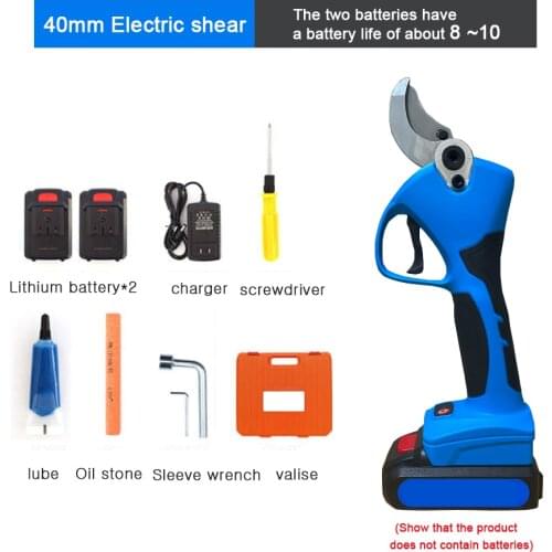 Power Tools Electric Battery/ Electric pruning shear Apple tree battery pruner and garden use pruning scissors /40MM/SC8605