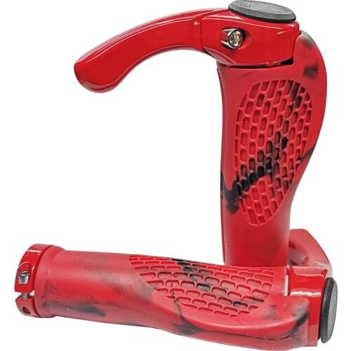 Ergonomic Design Bike Handlebar Grips Bicycle Widen Holding Surface Rubber Bike Grips Bar End Bicycle Cycling with Aluminum Lock