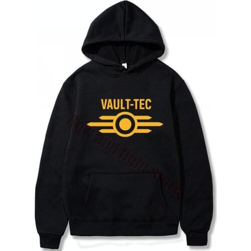 Vault Tec logo Gaming Video Game Fallout 2 3 4 Tees Tops Hoodies Men classic Casual Apparel Fashion Vault-Tec Fashion Sweatshirt