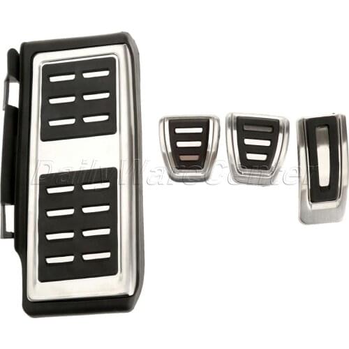 Stainless Steel Pedals Foot Rest Cover Accelerator Brake Clutch Footrests For Golf7 /Lamando Audi A1 Tiguan L Series Accessories