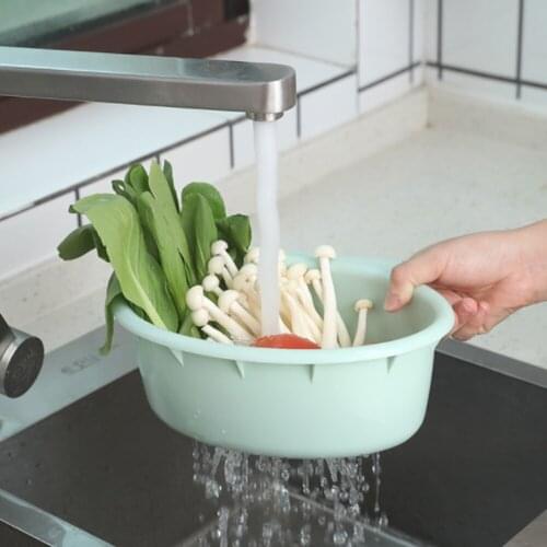 Kitchen Vegetable and Fruit Washing Basket Self-Standing Household Food Scraps Are Filtered Rack Kitchen Tools Accessories