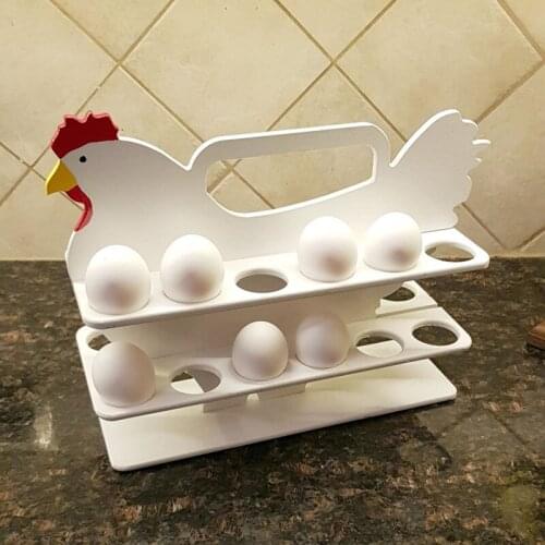 Kitchen Egg Storage Rack Duck Egg Storage Box Egg Moisture-proof Ventilation Creative Wooden Storage Rack