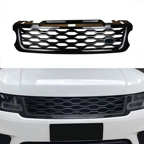 Modified For Range Rover Grill Mesh For Range Rover Sport 2014 2015 2016 2017 Front Bumper Grilles Racing Grills Racing Grille