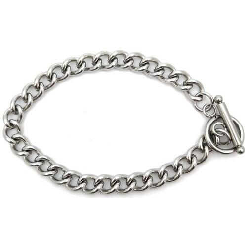 Fashionable OT buckle titanium steel stainless steel bracelet chain wild simple bracelet hot sale