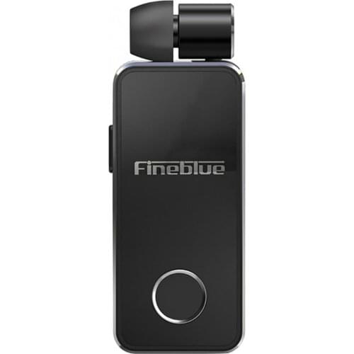 Fineblue F2 Bluetooth 5.0 Earphone Easy to Pair aluminium alloy Stereo Handsfree retractable headset noise canceling
