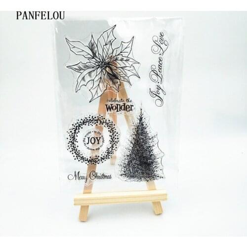 PANFELOU Easter flower Transparent Clear Silicone Stamp/Seal DIY scrapbooking/photo album Decorative clear stamp sheets