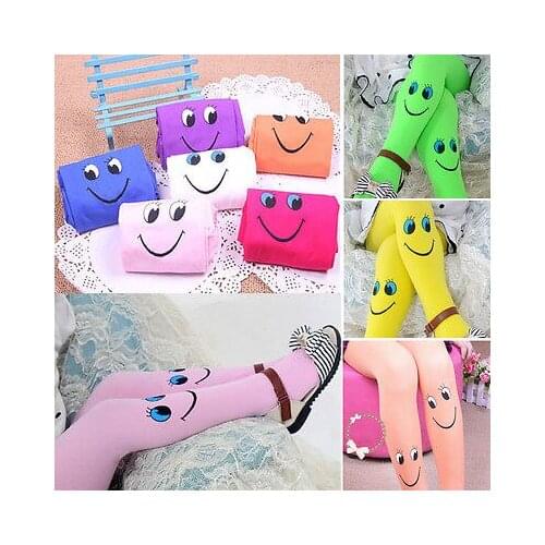 Pudcoco New Style Cute Novelty Girls Stockings Knee High Tights Kids Pantyhose Soft Velvet Ballet Socks
