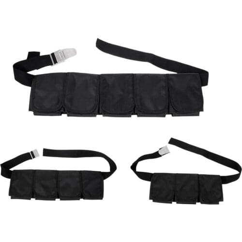 Adjustable Scuba Diving 3 /4 /5 Pocket Pouch Weight Belt Strap Diver Snorkel Gear Equipment for Snorkeling Free Diving