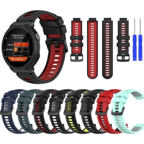 Sports Silicone Strap For Garmin Forerunner 220 230 235 630 620 735XT/Approach S20 S5 S6 Replace Watchband Bracelet Wristband