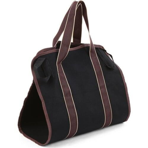 Firewood Log Carrier Bag Large Capacity Canvas Wood Tote Firewood Holder for Fireplaces Camping Wood Stoves Beaches