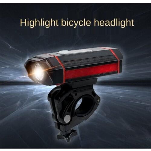 Led USB Powerful Headlamp Waterproof Bike Lamp Rechargeable Front LED Mount Flashlight for Cycling Bicycle Light MTB Accessories
