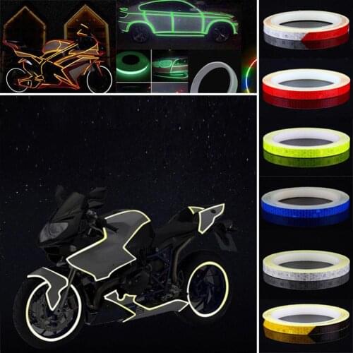 Reflective Sticker Tape Car Motorcycle Bike Truck Body Stripe DIY Self Adhesive Decal Decor Reflective Strip