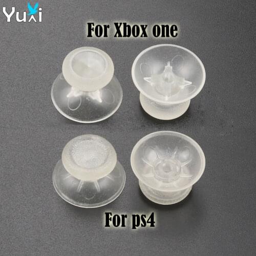 YuXi 2pcs luminous Clear Analog Joystick Stick grip Cap for PS4 for XBOXOne joypad Controller