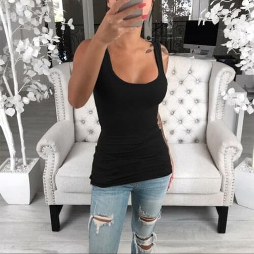 Summer Casual Fashion Women Halter U Neck Tank Tops Off Shoulder Sleeveless Top Basic Solid Color Tanks Ladies Slim Knit Y2k Top