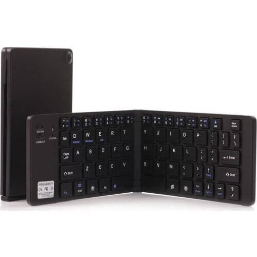 Ultra-thin Bluetooth keyboard Mini keyboard Tablet holder Small and portable Scissor foot buttons Dual Bluetooth