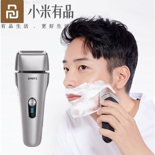Youpin SMATE 4 Blade Electric Shaver Men Razor Body Type-C USB Rechargeable Dry Wet Trimmer Shaving Beard Machine Body Washable