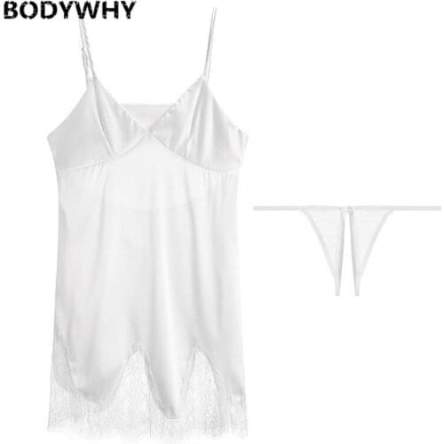 Women Lace Strap Nightdress Nightgown Sexy Backless Female Underwear Clothing Temptation Pajamas Lingerie Sexy Hot Erotic