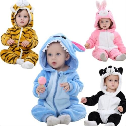 Winter Baby Rompers Panda Boy Girls Clothes New born Baby Jumpsuit Toddler Winter Hooded Animal Pajamas Bebe Romper Baby Costume