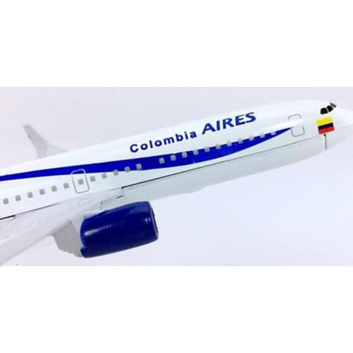 16CM Alloy aircraft model 1/400 Scale Boeing B737-800 AVIANCA aires airlines diecast airplane toys Collection plane gift for kid