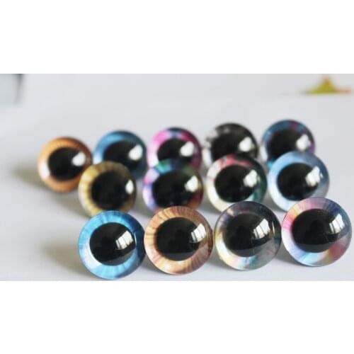 20pcs--F13A---9-35mm 3D LOVELY toy safety eyes 3D colorful doll eyes + back washer for diy plush doll