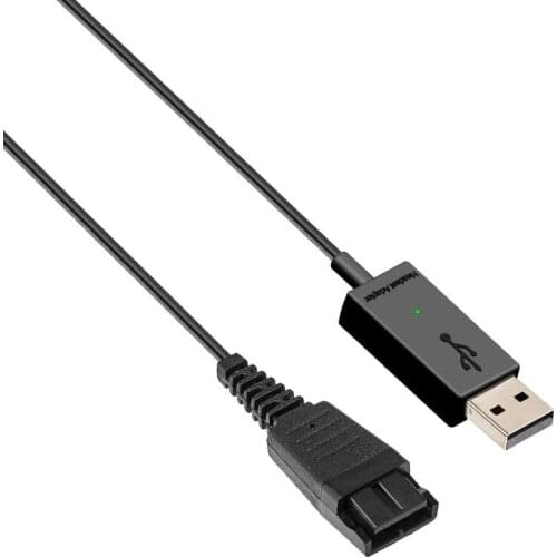 Quick Disconnect to USB Plug QD Cable Adapter for Jabra GN Headsets