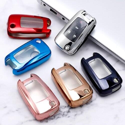 360° Protection TPU Car Key Case For Chevrolet Cruze Captiva Aveo Malibu Epica Sail Key Cover Anti-wear Transparent Key Shell