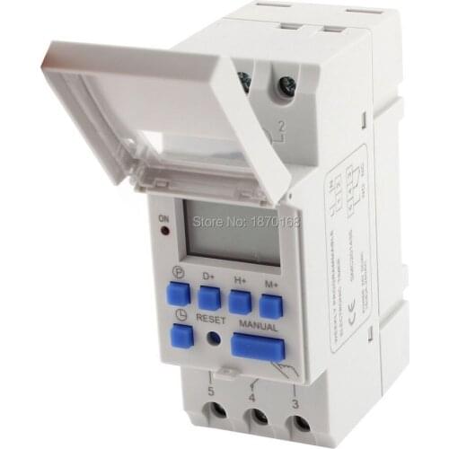 Digital LCD Weekly Programmable Timer, Time Relay Switch, THC15A AC / DC24V