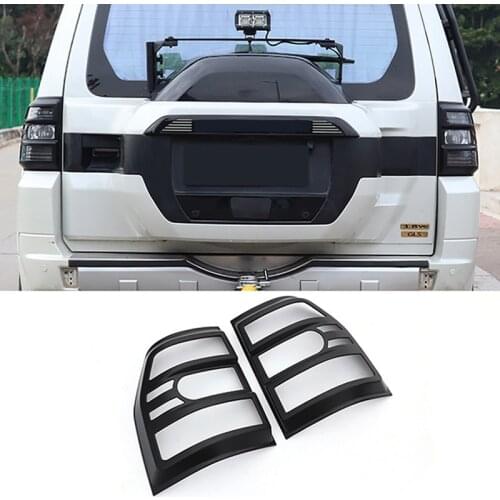 Car Rear Tail Light Lamp Cover Trim for Mitsubishi PAJERO 2007-2019 Brake Light Protection Decoration