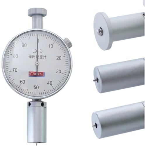0-100HA Hardness Tester Alloy Bearing Steel Hardness Meter for Rubber,Sponge,Plastic Shore Durometer Measuring Tools