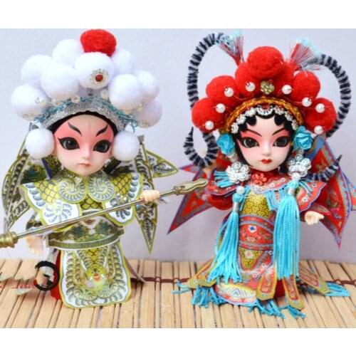 Chinese Ethnic doll Peking character puppet, Chinese folk handicrafts