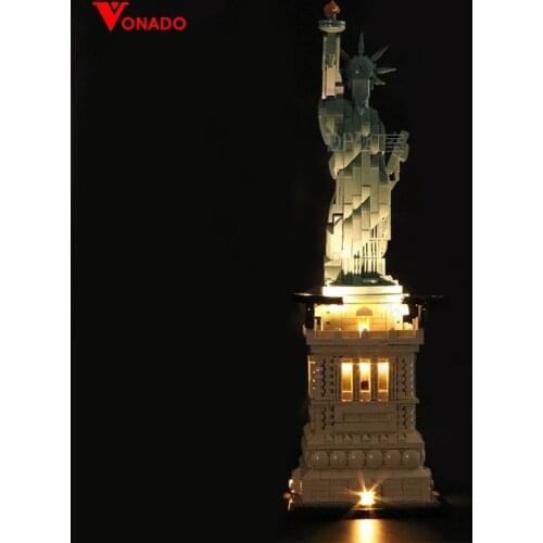 Led Light Compatible For lego 21042 Statue of Liberty Light Kit Building Blocks Toys For Children Kids Only Light No Blocks