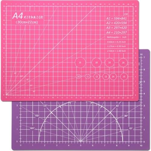 A4 Pvc cutting mat self healing cutting Patchwork tools cutting mats for DIY leather tool pad Paper Mat for Cutting