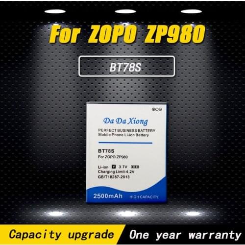 New High quality 2500mAh BT78S/BT78T Li-ion Phone Battery for ZOPO C2 ZOPO ZP980 ZP980+ C3 Phone Free shipping