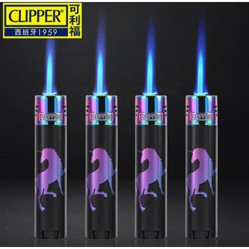 Original Clipper Lighter Flint Grinding Wheel Printing Metal Nylon Portable Butane Gas Mini Inflatable Lighter Gadgets For Men