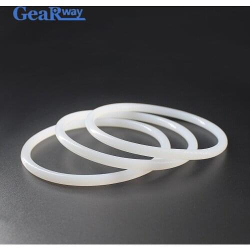 Translucent Silicon O Ring Seals 5.3mm CS Food Grade O Ring Gasket 30/31.2/32.5/33.7/54.5/55mm ID VMQ O Ring Seal