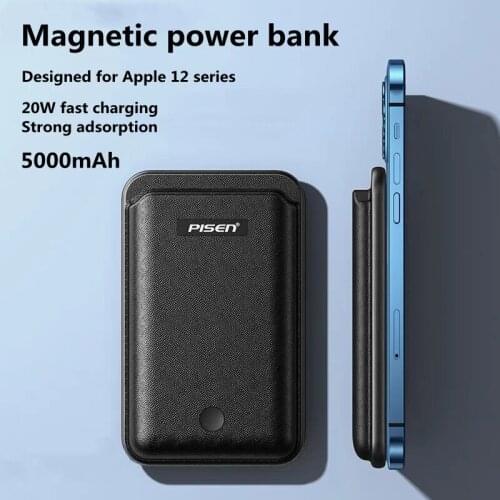 Magnetic Power Bank Wireless Charger For iPhone 12 Pro Max 12Mini 13 PowerBank Fast Charging Portable External Battery 5000mAh
