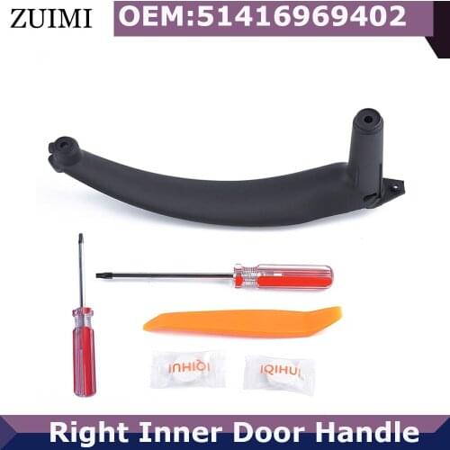 Right Inner Door Handle Car Accessories Door Accessories Pull Decorative Cover 51416969402 For BMW E70 X5 With Repair Tools