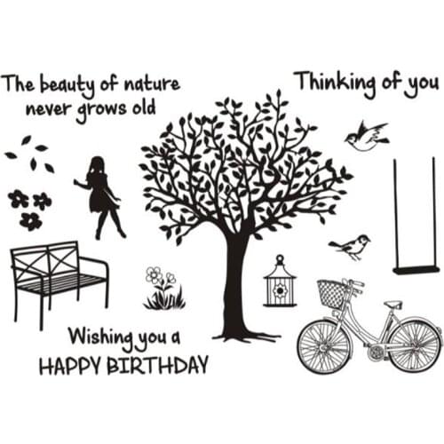 Transparent Clear Stamps DIY Birthday Crafting Stamps Card Making Supplies