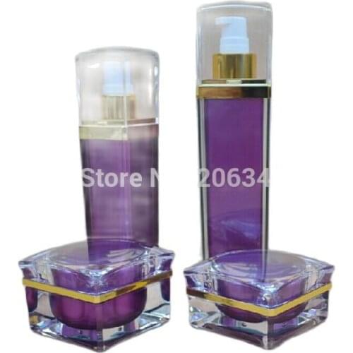 50ml purple patels shape acrylic spayer bottle or perfume bottle or mist sprayer bottle ,Cosmetic bottle