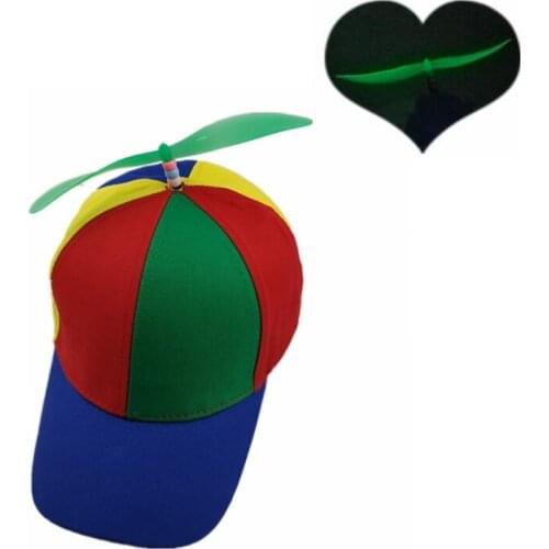 Funny Baseball Cap Adult Kids Colorful Patchwork Helicopter Propeller Adventure Hat Sun Children Boys Girls Caps