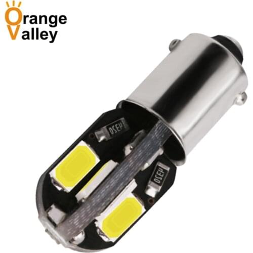 100PCS Ba9s 8 smd 5630 led lamp t4w h6w car led bulb interior lighting car light source parking 12v