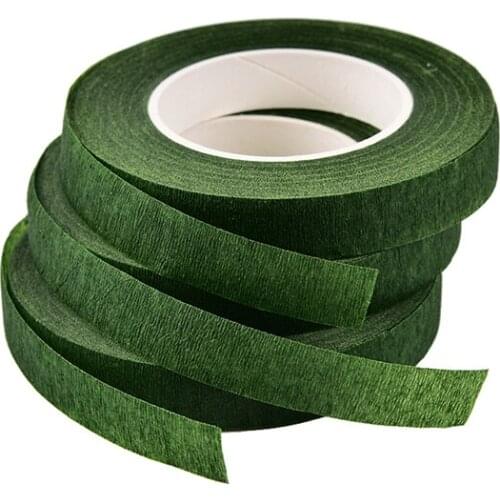12MM Floral Stem Tape Corsages Buttonhole Artificial Flower Stamen Wrap Florist Green Tapes Nylon Flower Supplies