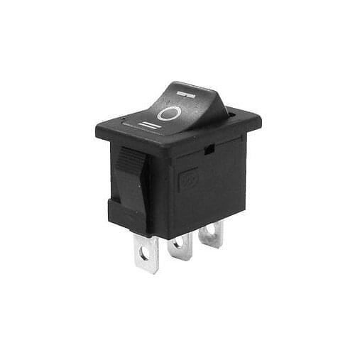 3 Pins ON/OFF/ON SPDT Panel Mount Boat Rocker Switch 250V/6A 125V/10A AC KCD10-103 10pcs