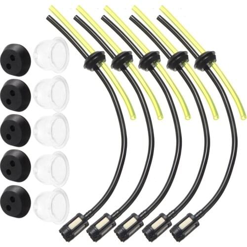 5pcs Fuel Hose Pipe Kit For 4 Stroke Trimmer Brushcutter Lawnmower Home DIY Hand Tool Parts